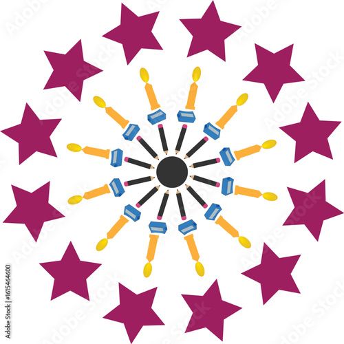 Mandala Vector Design – Geometric, Decorative, and Symmetrical Art Pattern
