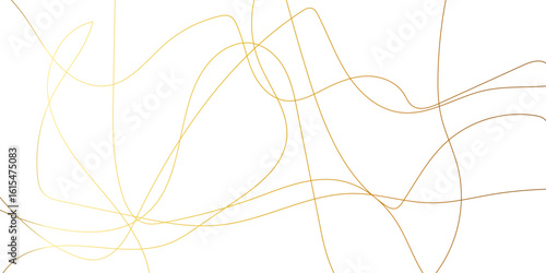 Abstract wavy lines flowing curve golden gradient color on transparent background. Abstract white background colorful lines. modern wavy stripes on white background isolated.	