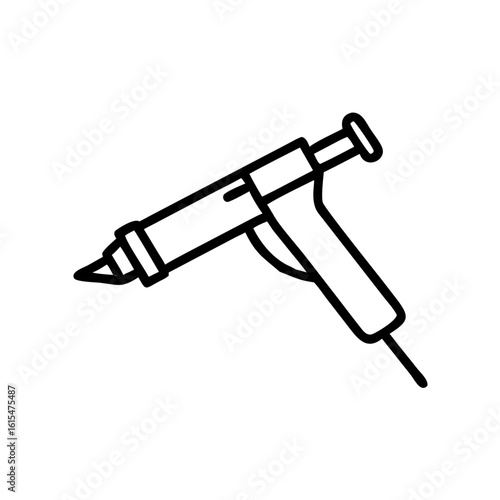 Caulking gun tool for home improvement in minimalist style  