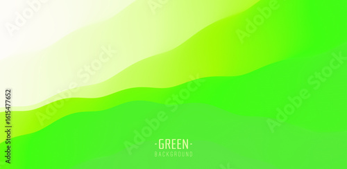Landscape with green mountains. Mountainous terrain. Abstract nature background. Vector illustration. Design for banner, flyer, poster, cover or brochure.