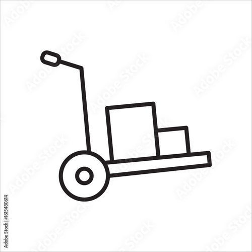 Logistik icon outline vector