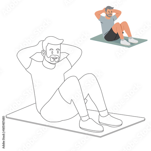 Lifestyle images about plus-size athletes in real workout sessions and older people exercising illustration