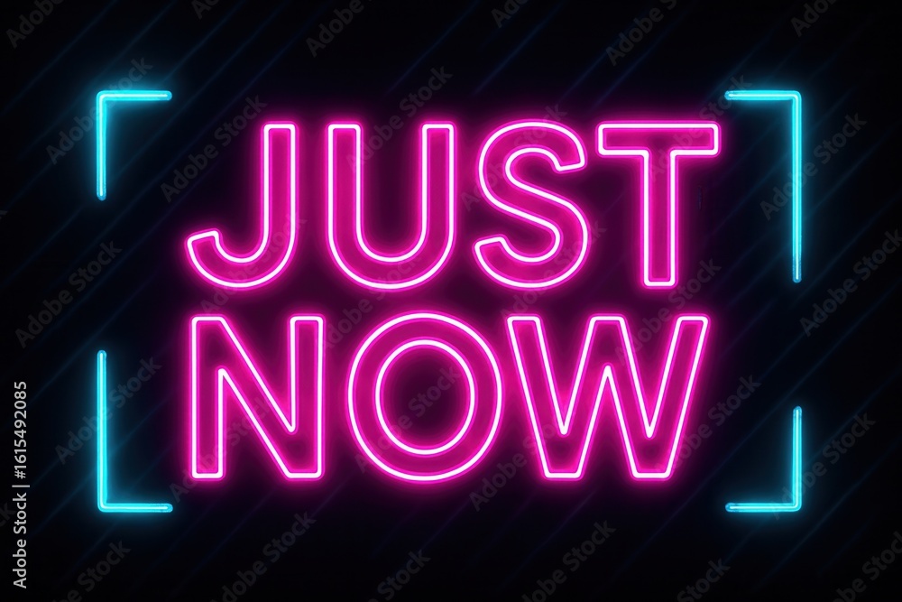 Glowing neon sign with the phrase Glowing neon sign with the phrase