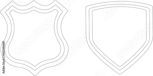 protect shield icon set.Military, Ornate, Armour, Emblem, Protection, Security, Guard.Shield badge quality symbol isolated on transparent background. Design elements for safety and protection.