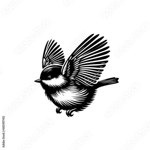 black and white bird