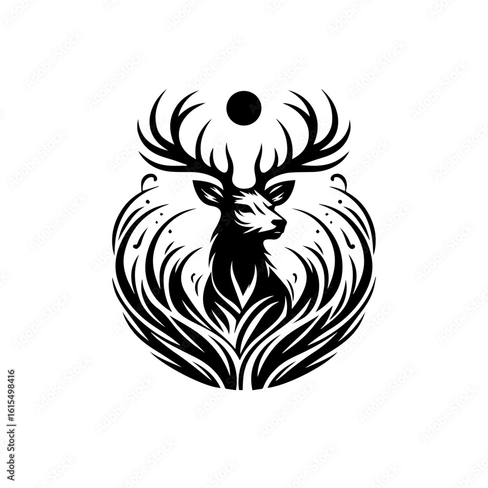 Obraz premium vector illustration of an abstract bird