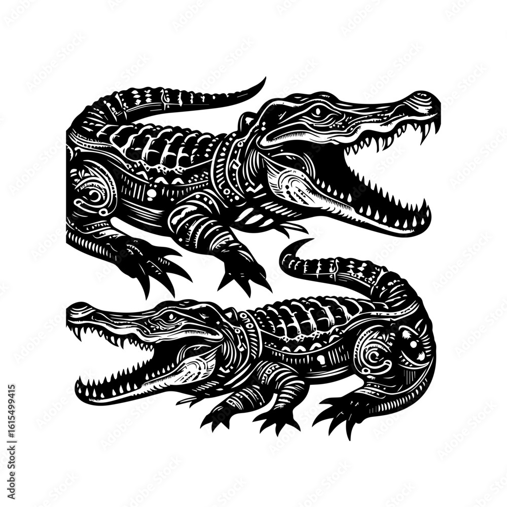 Naklejka premium vector image of a dragon