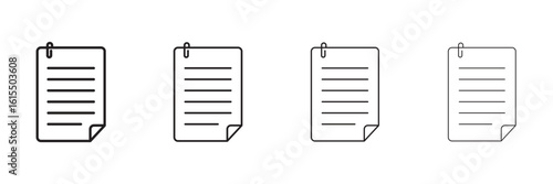 document icon set vector on white background . eps 10 
