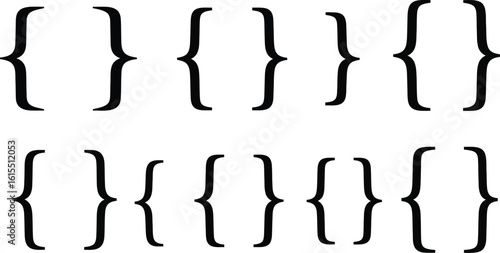 Curly Braces Set