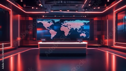 Global News Studio Broadcast Room.