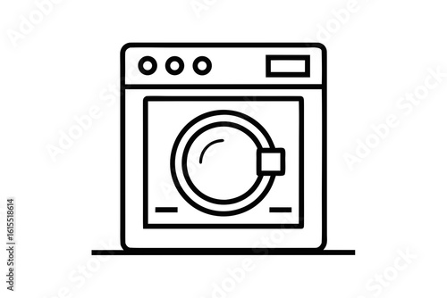 Washing Machine Icon Front Load Laundry Symbol