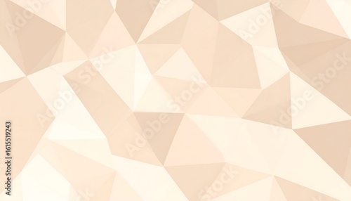 Abstract geometric background of light beige polygons
