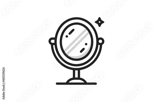 self compassion mirror reflection kindness icon  