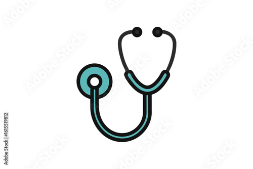 stethoscope icon medical doctor health checkup