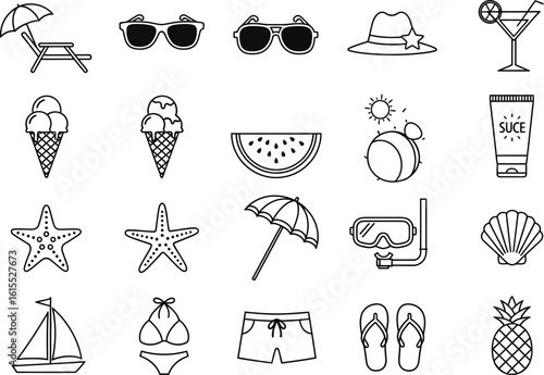 Summer Holiday Icons