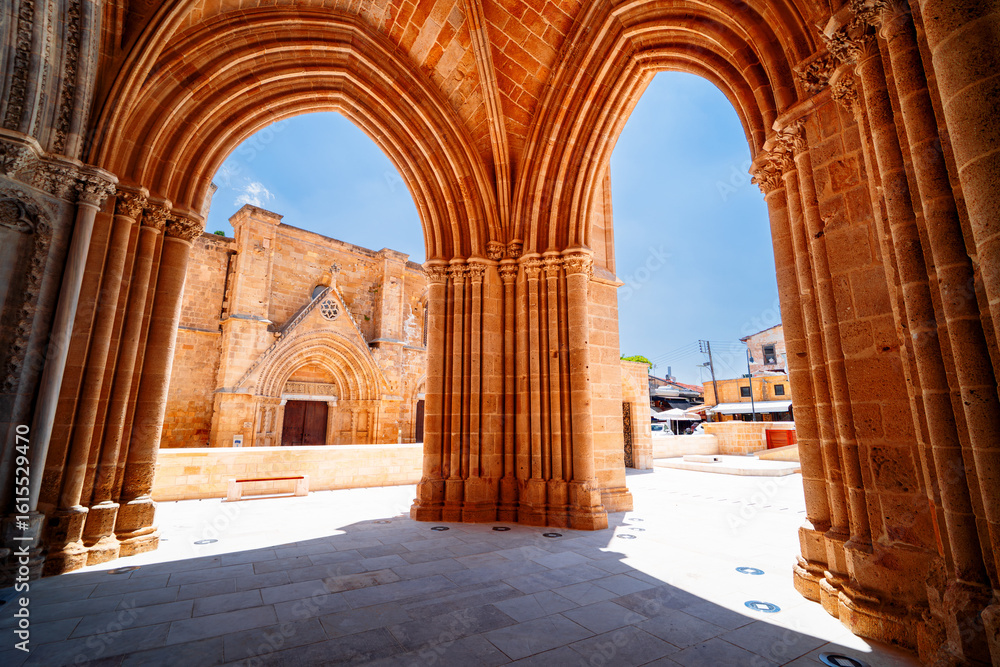Fototapeta premium The ancient Selimiye Mosque in Nicosia, northern Cyprus.
