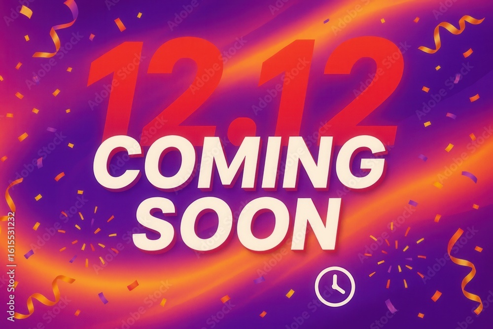 Fototapeta premium Vibrant promotional graphic featuring the date