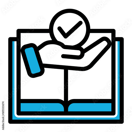 Market Research Knowledge Icon from Business Opportunity Collection (Outline Color Lineal Style)