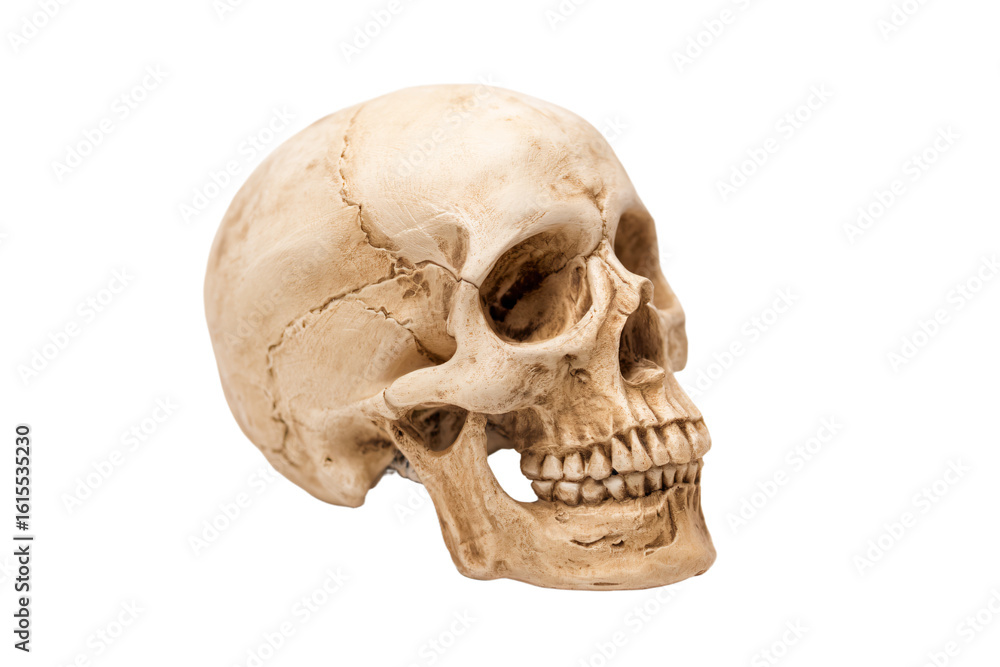 Obraz premium a skull with a missing jaw and a missing jaw