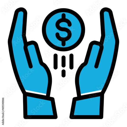Investment Fund Business Icon from Business Opportunity Collection (Solid Color Lineal Style)