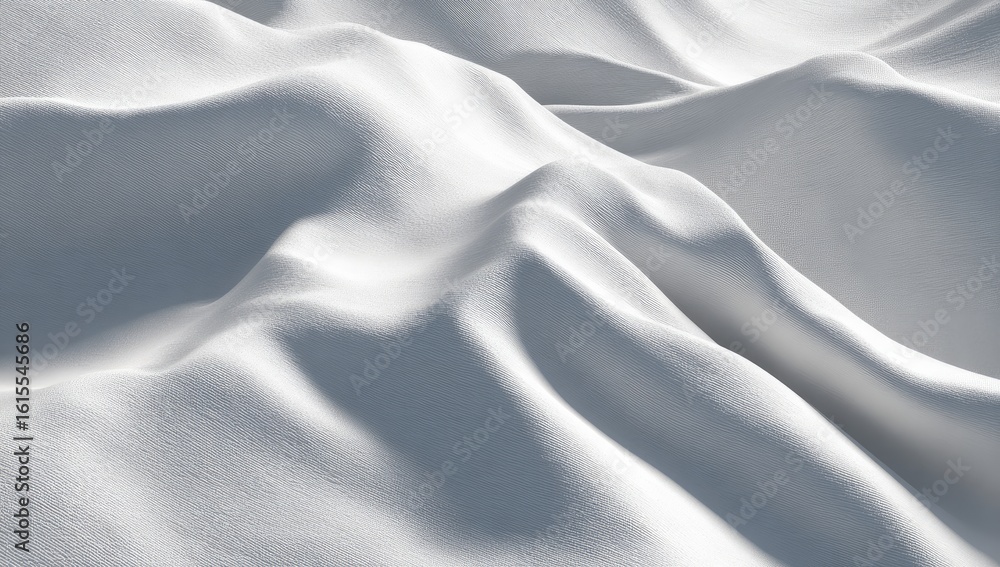 Obraz premium Close-up of white fabric folds