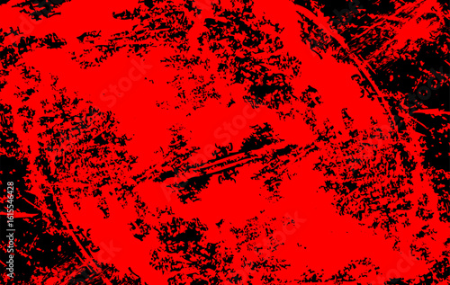 Bold and intense red grunge texture with rough black scratched elements. This high contrast abstract brushstroke design is perfect for edgy backgrounds, posters, digital art overlays.