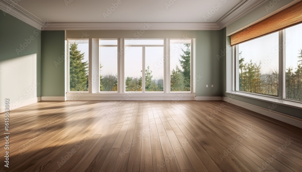 Fototapeta premium empty room awaiting new residents