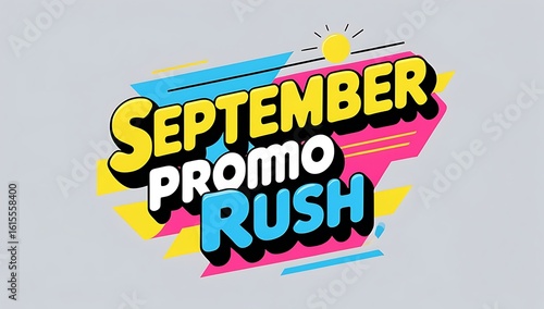 Colorful promotional graphic for September.