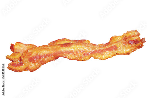 a bacon piece is shown on a white background