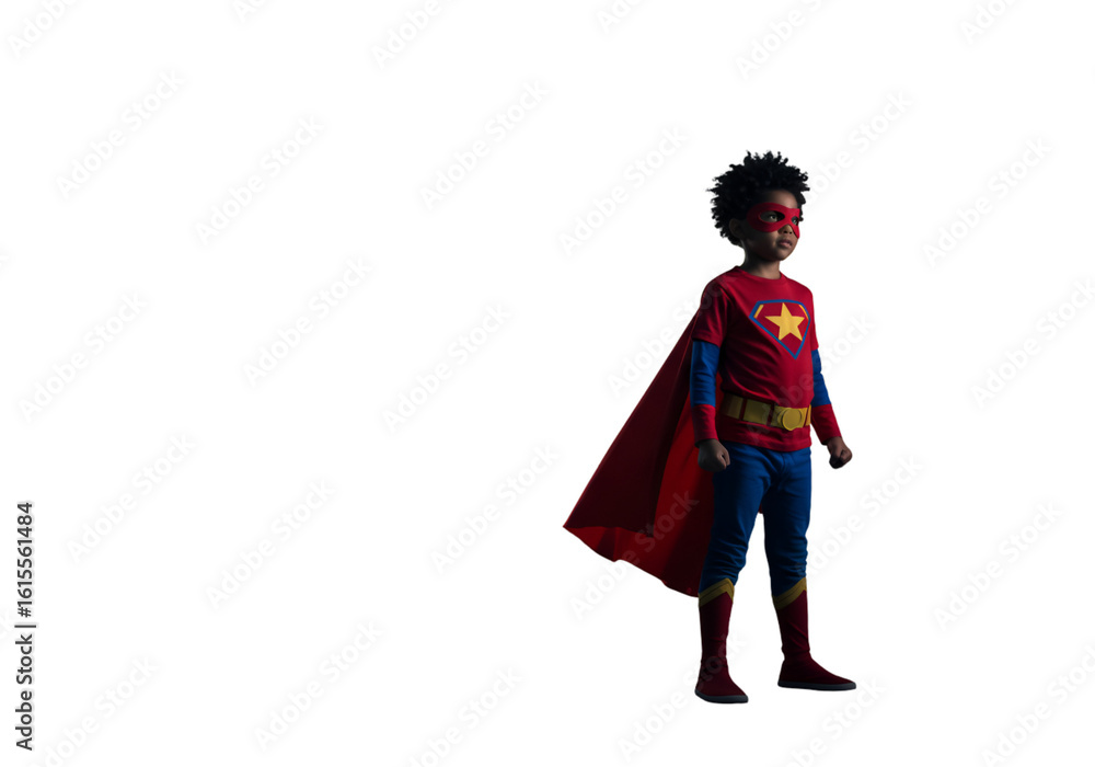 Cute Superhero Boy In Red Costume Illustration Against Transparent PNG Cute Superhero Boy In Red Costume Illustration Against Transparent PNG