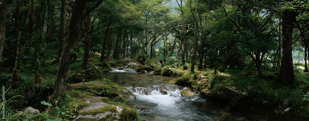 Obraz premium 壮大な自然が持つ威厳を感じさせる背景