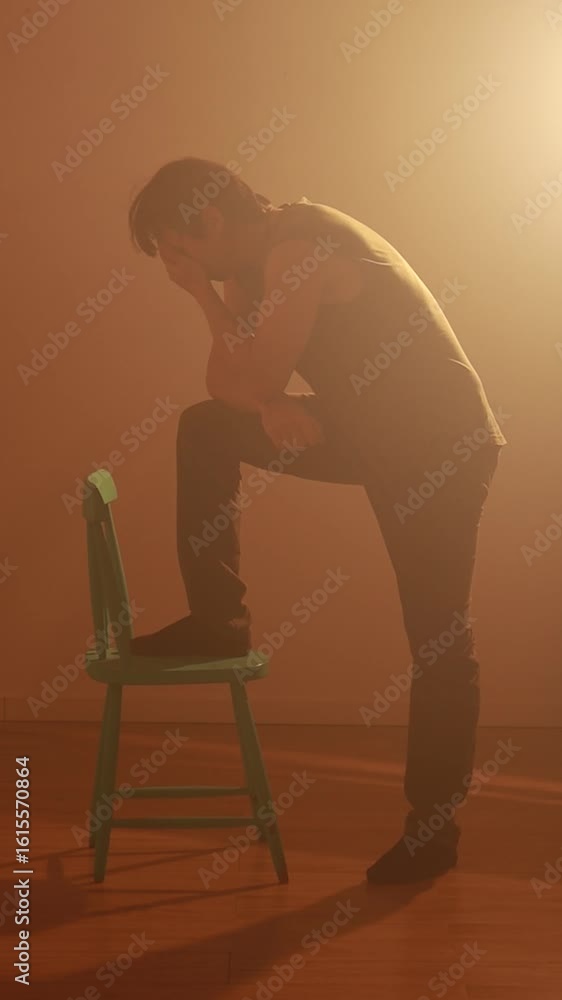 homem triste em depressão 