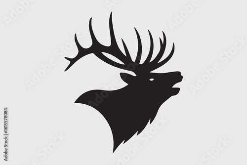 elk deer illustration vector
