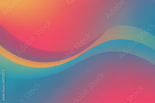 Wavy gradient abstract background blue
