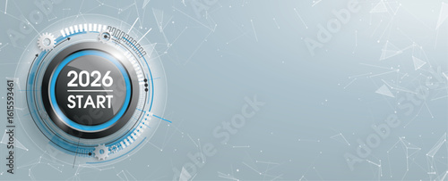 2026 Startknopf für die technologische Innovation