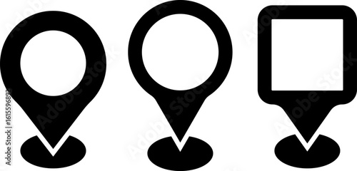Location pin with circle. destination icon place address. specific geographic location. Map pin icon. navigation locator sign 