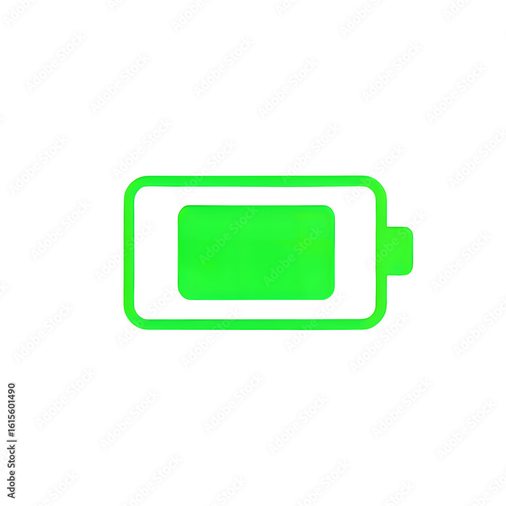 Charging mobile battery symbol in green PNG Charging mobile battery symbol in green PNG