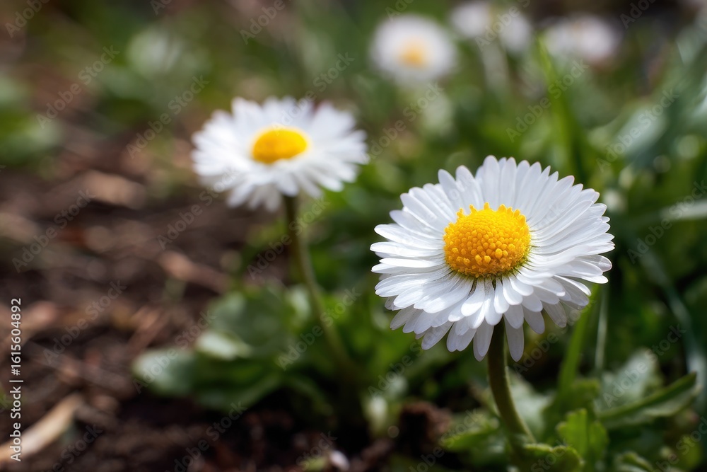 Obraz premium springtime daisies in full bloom