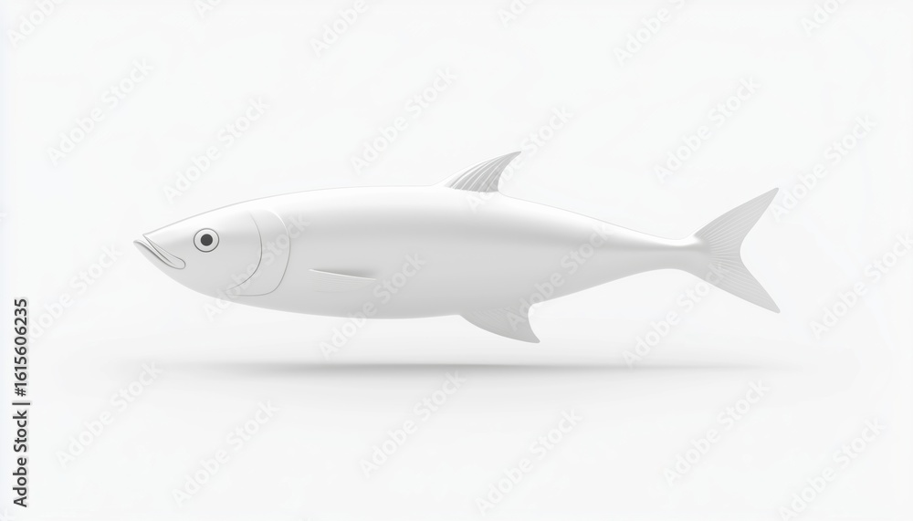 Obraz premium Anchovy Fish Simple Art Logo Template For A Mono Restaurant Logo Design. Clean And Minimalist Design For Seafood Businesses.