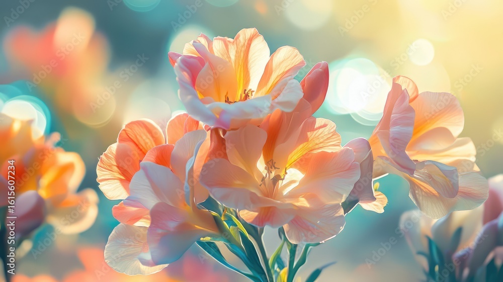 Fototapeta premium art top authentic creative season plants floral visual retro garden color cool sunshine beautiful concept 