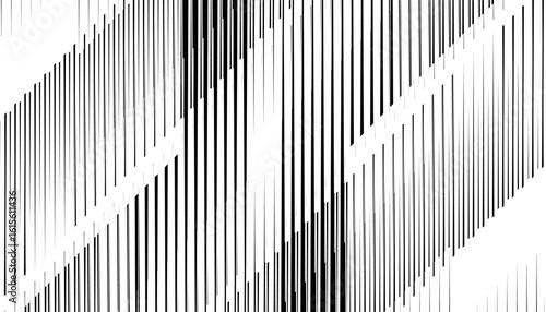 Black and white abstract and sporty lines pattern for modern background and design element. Vector Format Illustration 