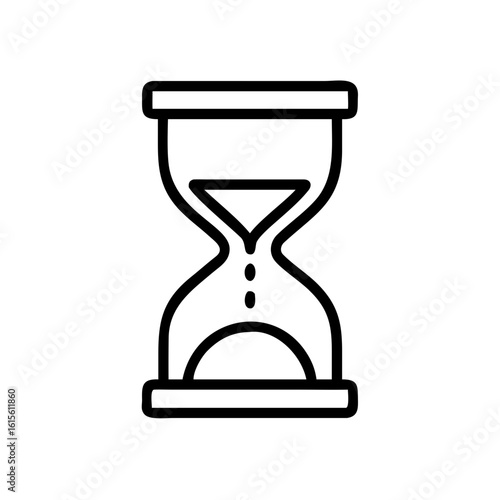 hourglass time passing icon design