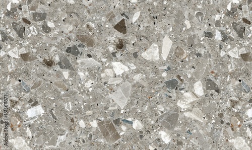 Wallpaper Mural Gray terrazzo texture background with stone aggregate for flooring design Torontodigital.ca