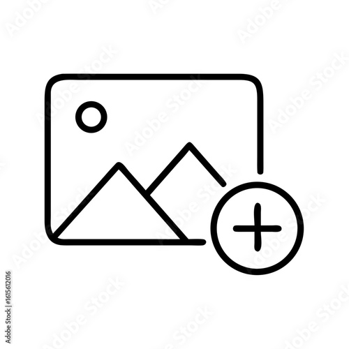 image plus add photo icon design