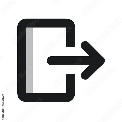 log out exit session icon design