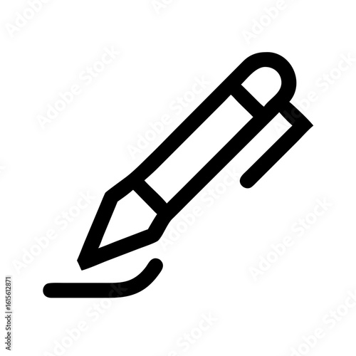 pen signature writing icon design