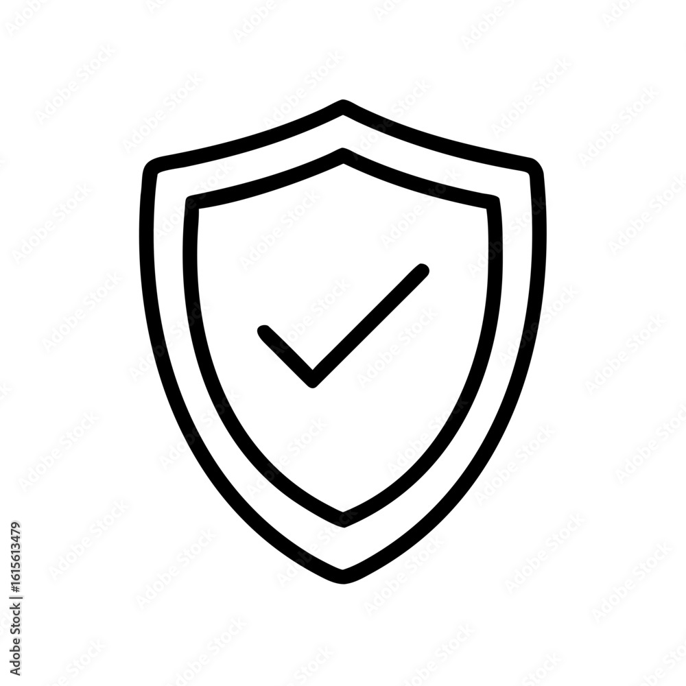 shield check verified protection icon design shield check verified protection icon design