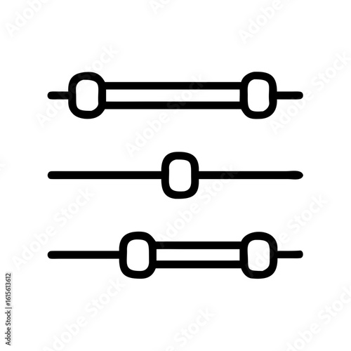 sliders horizontal adjustment icon design