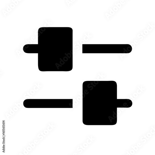 sliders horizontal adjustment icon design