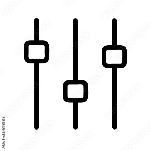 sliders vertical adjustment icon design